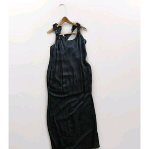 Vintage Gunne Sax Jessica Scott McClintock Black Long Sheath Long Dress 12(8)